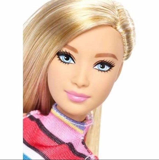 Boneca Barbie Fashionista 68 Loira Candy Stripes Top