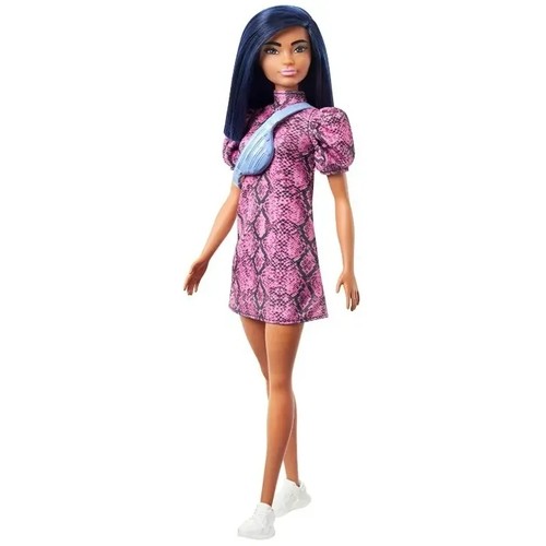 Boneca Barbie Fashionistas 143 cabelo azul escuro Mattel