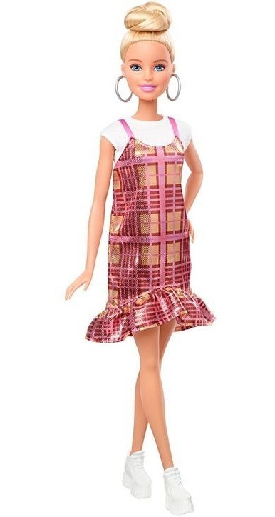 Boneca Barbie Fashionistas Vestido Quadriculado 142