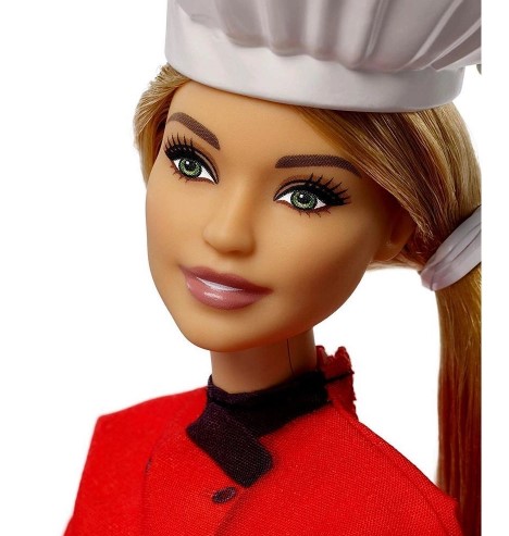 Boneca Barbie Profissões Chef De Cozinha Cozinheira Mattel