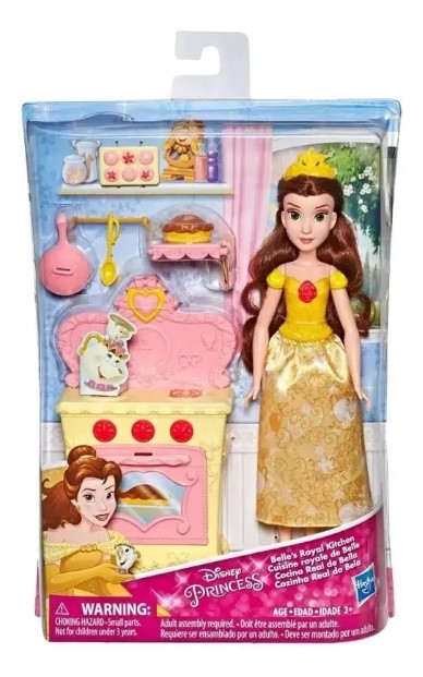Boneca Disney Princesa Bela Cozinha Real Hasbro