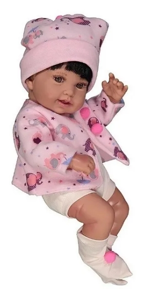 Boneco Anny Doll Baby Menina Reborn Cotiplás 2441