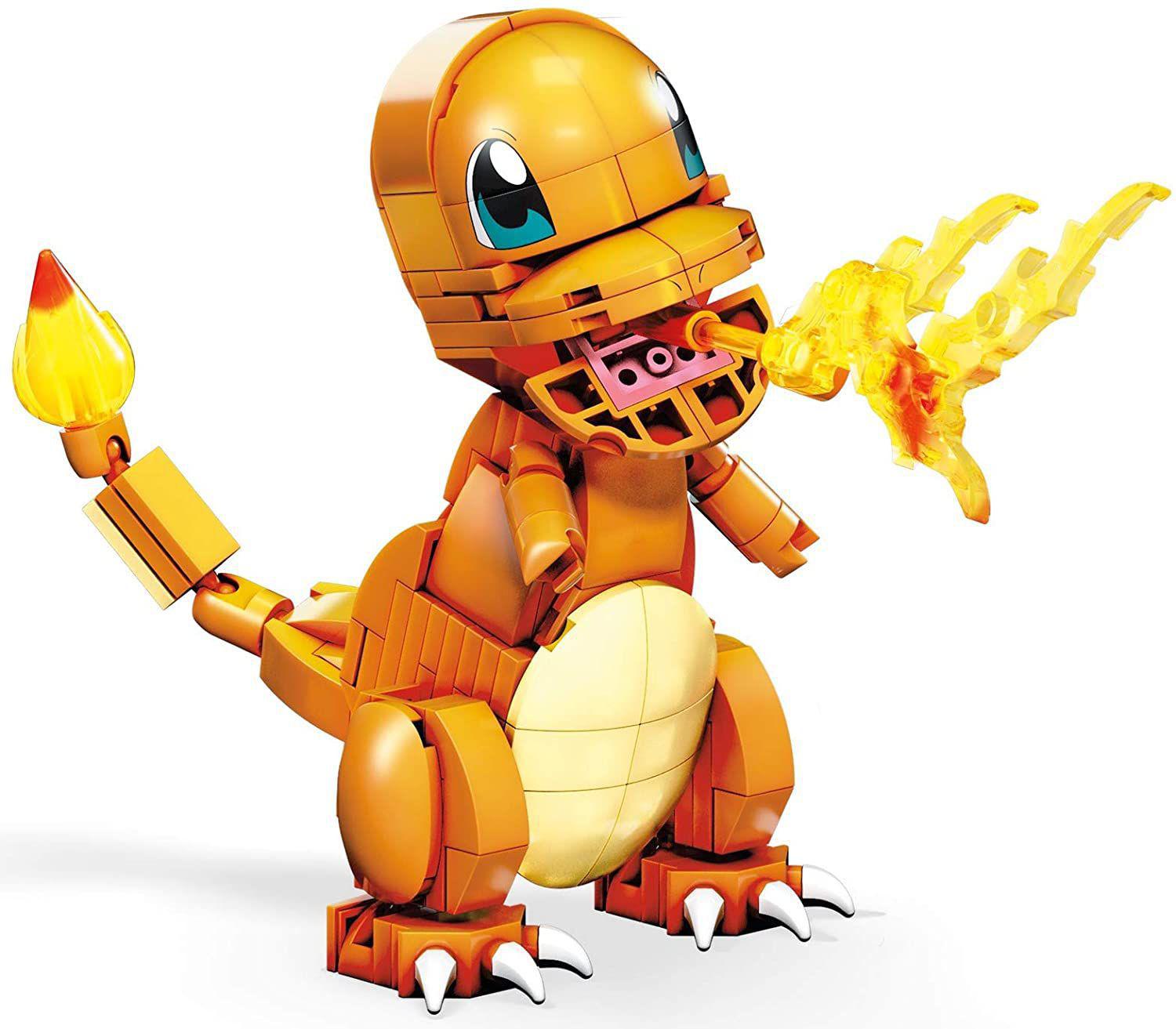 Boneco Transformável - Pokémon - Mega Construx - Charmander - Mattel 	