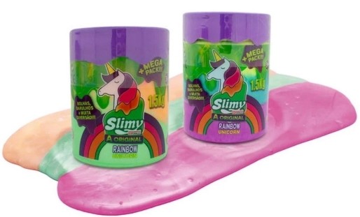 Brinquedo Slime Geleca Slimy Arco Iris Surpresa Toyng