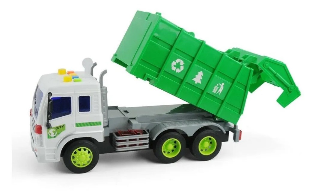 Caminhão de Lixo modelo da 1:16 Shiny Toys 166