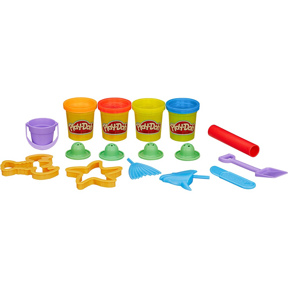 Conjunto Play-Doh Hasbro Mini Balde Praia 23242