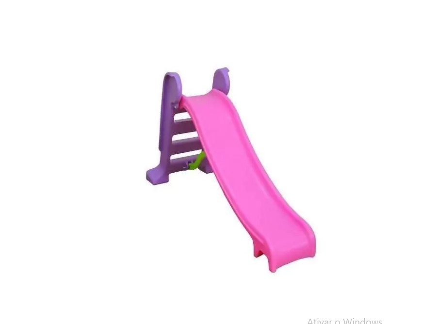 Escorregador médio com 3 degraus Rampa rosa com Escada lilas