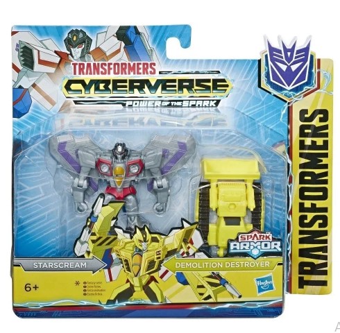 Figuras Transformáveis - Transformers Cyberverse - Starscream e Demolition Destroyer - Hasbro