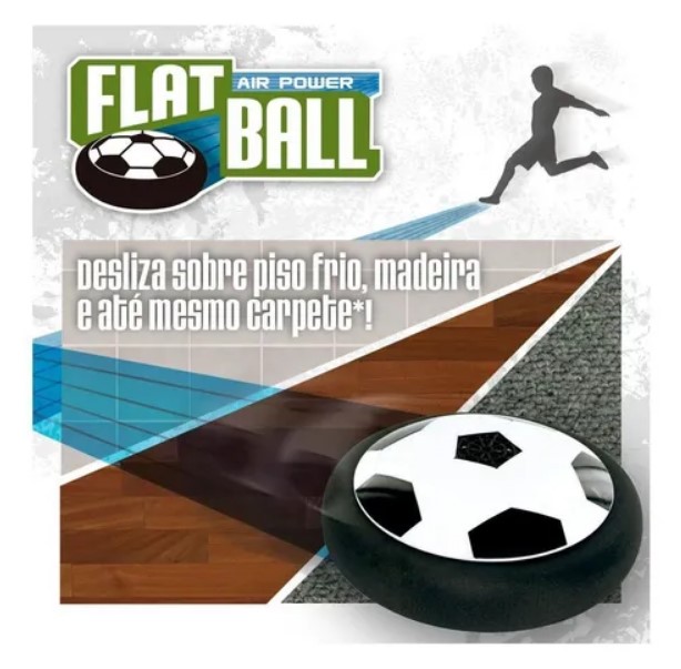 Flat Ball Air Power Bola Disco De Futebol Flutuante