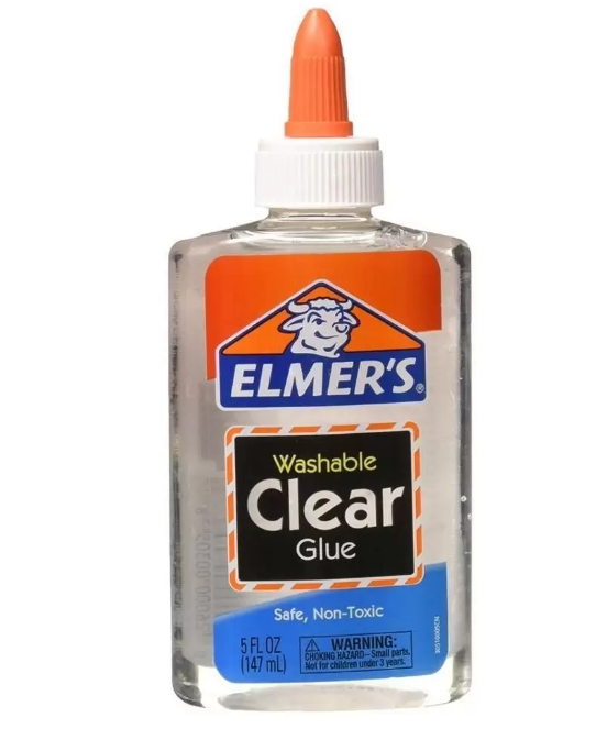 Kit 3 Colas Elmers Clear Transparente 147ml Para Slime