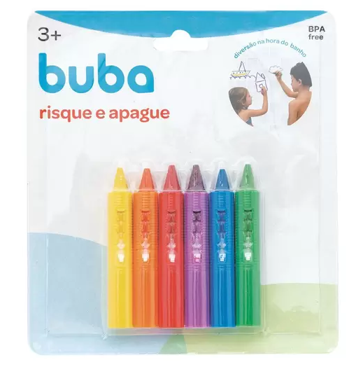 Lápis Risque e Apague - Colorido - Buba - 7473