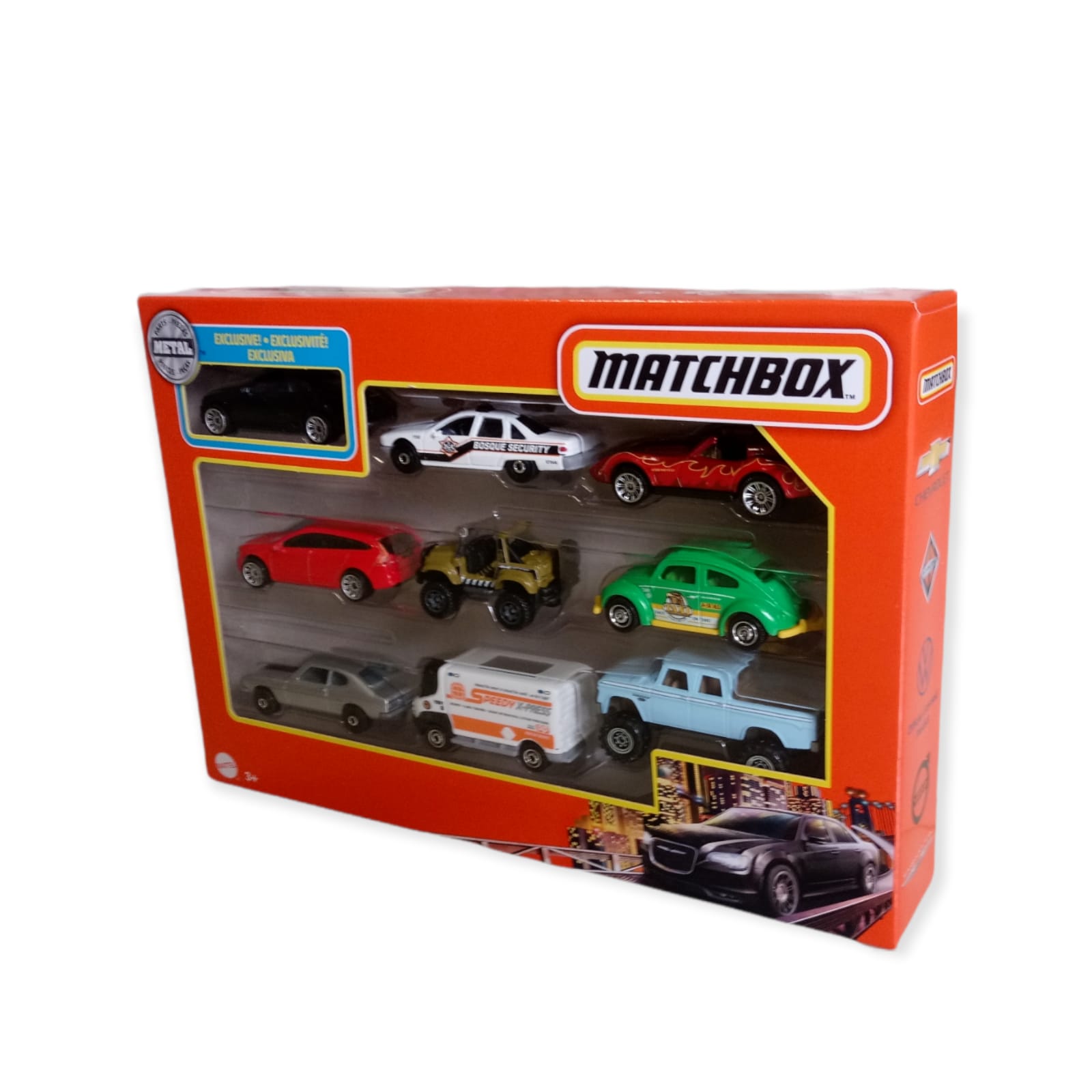 Matchbox Pacote com 9 Carros Sortidos Mattel