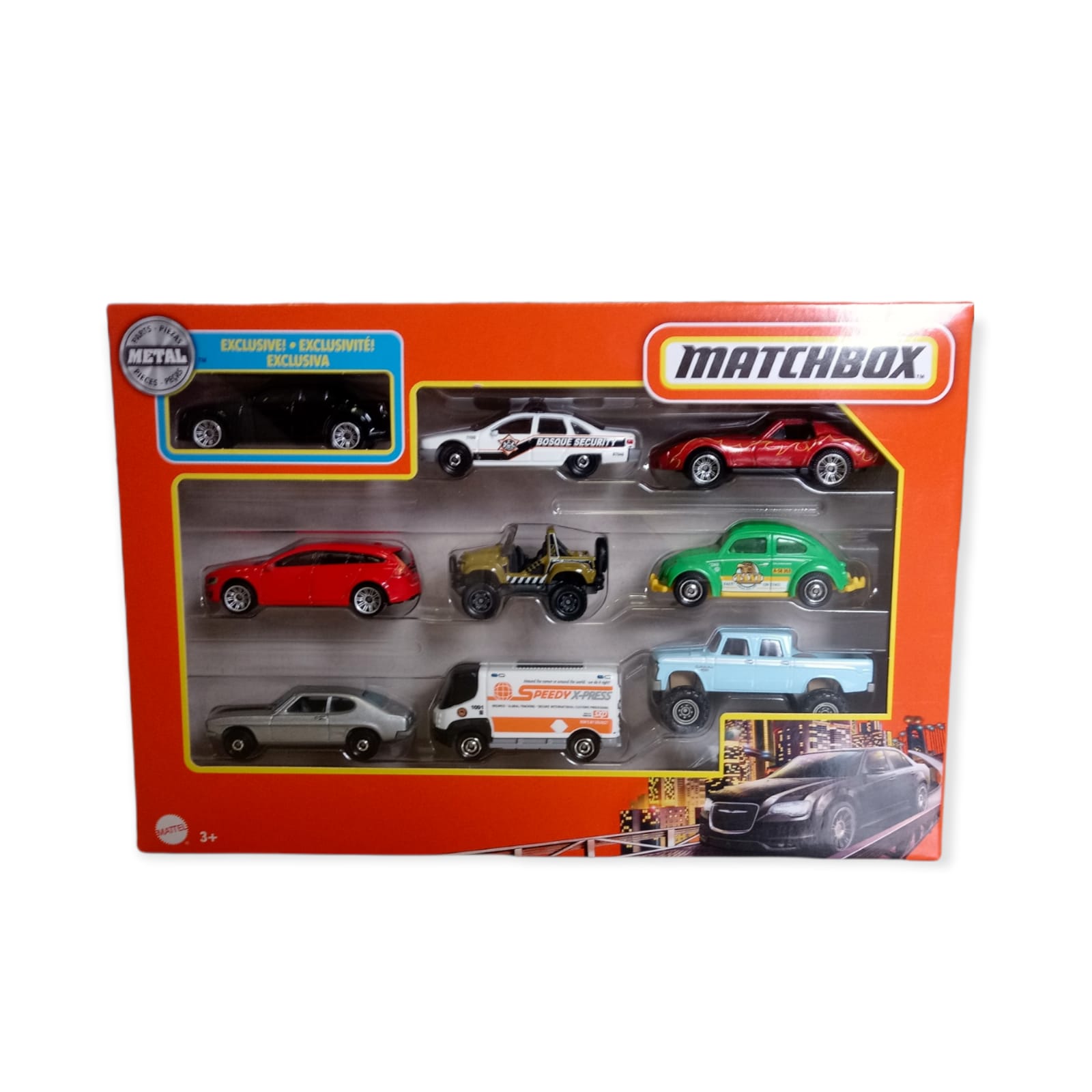 Matchbox Pacote com 9 Carros Sortidos Mattel