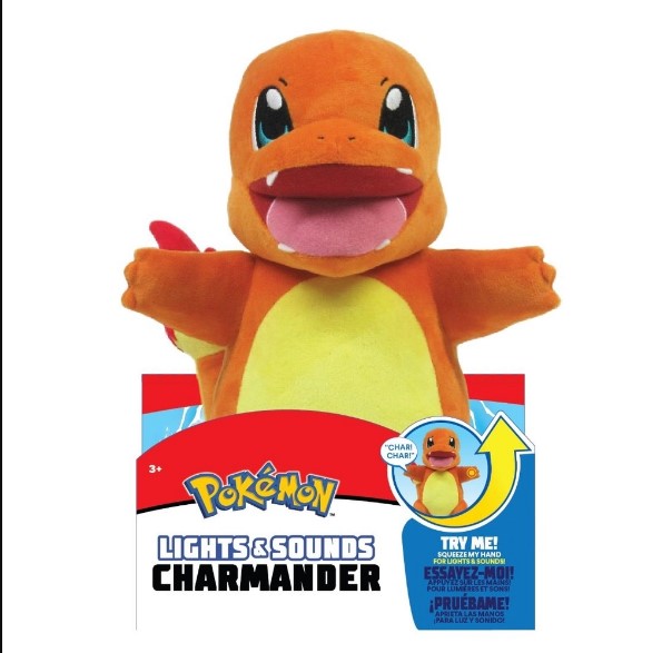 Pelúcia Pokémon Charmander Com Luz E Som Sunny 2611