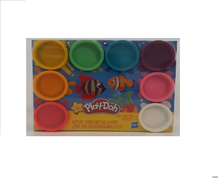Play Doh Kit com 8 Cores do Arco-íris Atóxicas - Hasbro E5044