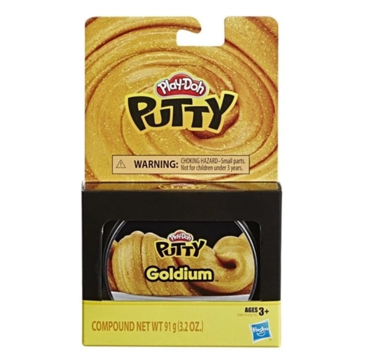 Pote De Slime 90 Gr Play-doh Putty Goldium Dourado E8792