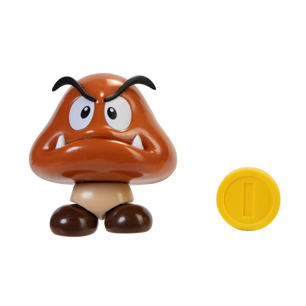 Super Mario Boneco Goomba 4 polegadas colecionável Candide