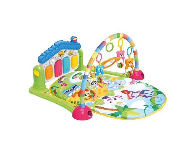 Tapete colorido infantil de atividades casa musical  Dm Toys DMB5796