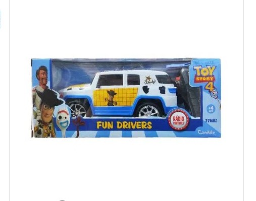 Veículo de Controle Remoto  Fun Drivers Disney Toy Story Woody Candide 4912