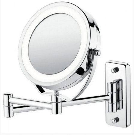 Espelho Articulado Iluminação Led Ampliação 5x Casa Banheiro