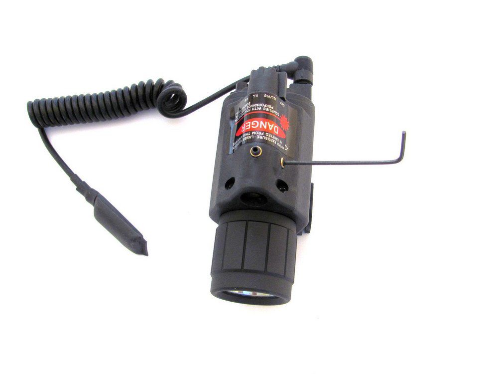 Lanterna LED Tatíco  Laser Vermelho Trilho Airsoft