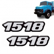 Par Emblema Resinado Lateral Para Caminhão Mb 1518