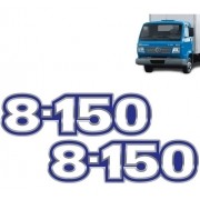 Par Emblemas Resinado Lateral Para Caminhão Vw 8-150