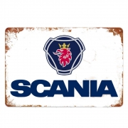 Placa Decorativa Scania Vintage 30x20 Cm