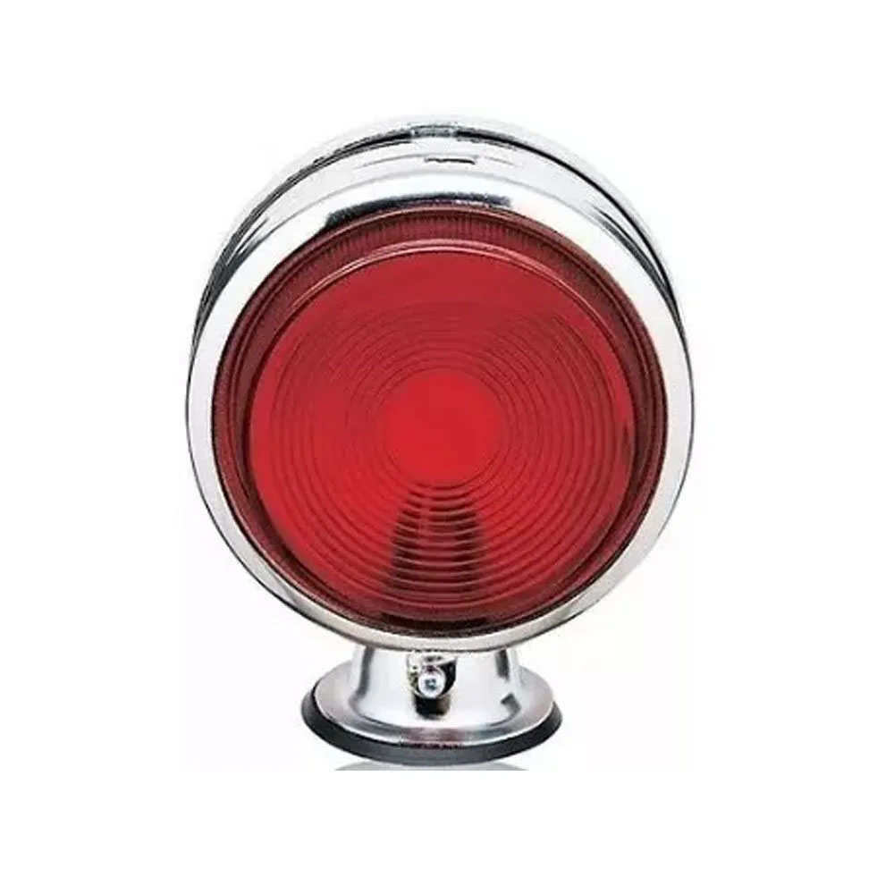 4 Lanternas Bojuda Foguinho Cromada Vermelha LED para Caminhão 12v 24v