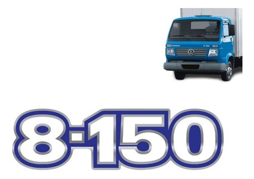 Emblema Resinado Frontal Para Caminhão Vw 8-150