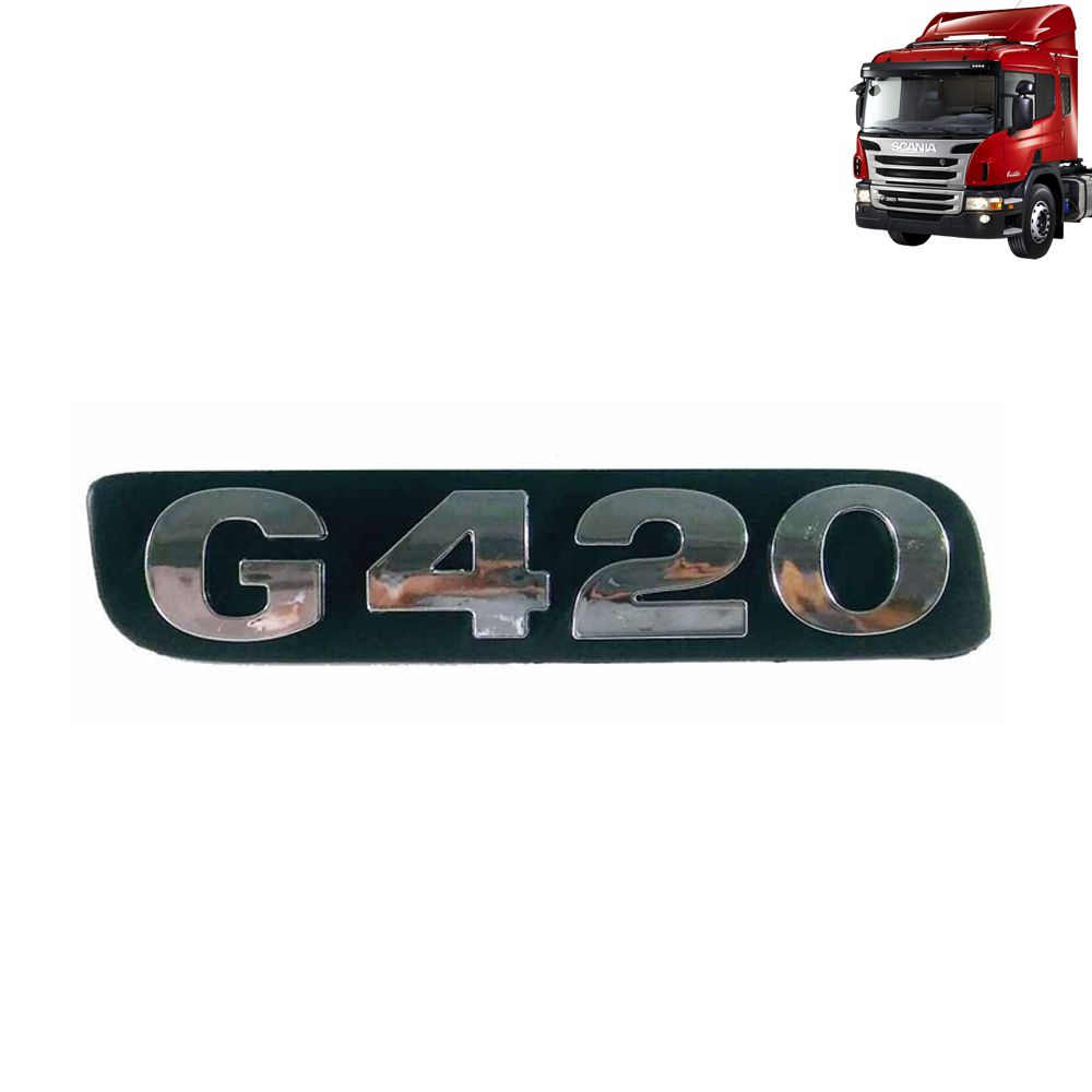 Emblemas de Potência Cromado ou Pintado compatível com o Caminhão Scania P / G / R a Partir de 2010