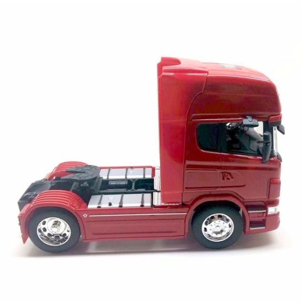Miniatura Caminhão Scania V8 Toco Vermelho Escala 1:32