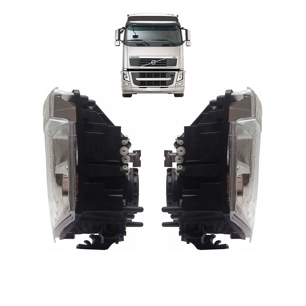 Par Farol Principal para Caminhão Volvo FH D13 de 2010 a 2014 Lado esquerdo Lado direito 21035637 21035638