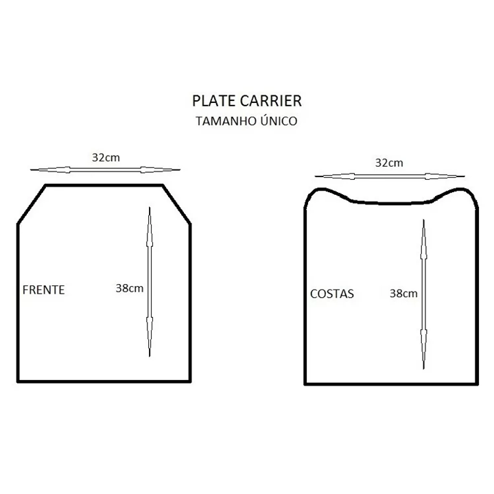 Colete Tático Modular Plate Carrier + 8 Acessórios Tan