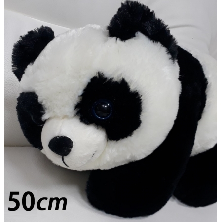 Urso de Pelúcia Panda 50cm Ursinho para decoração presente namorada natal ano novo amigo secreto festa eventos artesanato enfeite