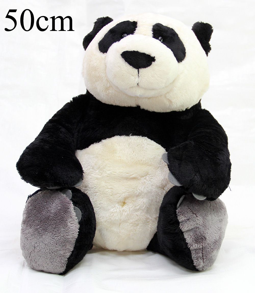 Urso de Pelúcia Panda Nici 50cm de Pé Ursinho para decoração presente namorada natal ano novo amigo secreto festa eventos artesanato enfeite 