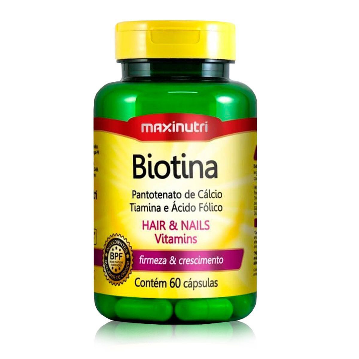 Biotina 60 Cápsulas Maxinutri