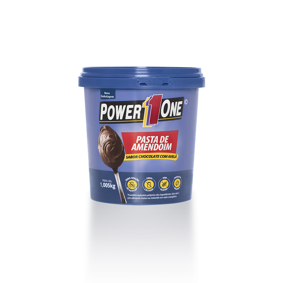 Pasta de Amendoim Chocolate com Avelã 1,05kg Power1One