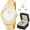 Relógio Champion Feminino Dourado + Kit Colar E Brincos - CN26779W