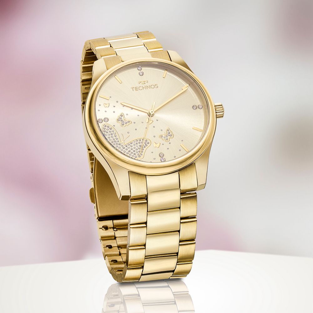 Relógio Technos Feminino Dourado - Trend - 2036MNY/1X