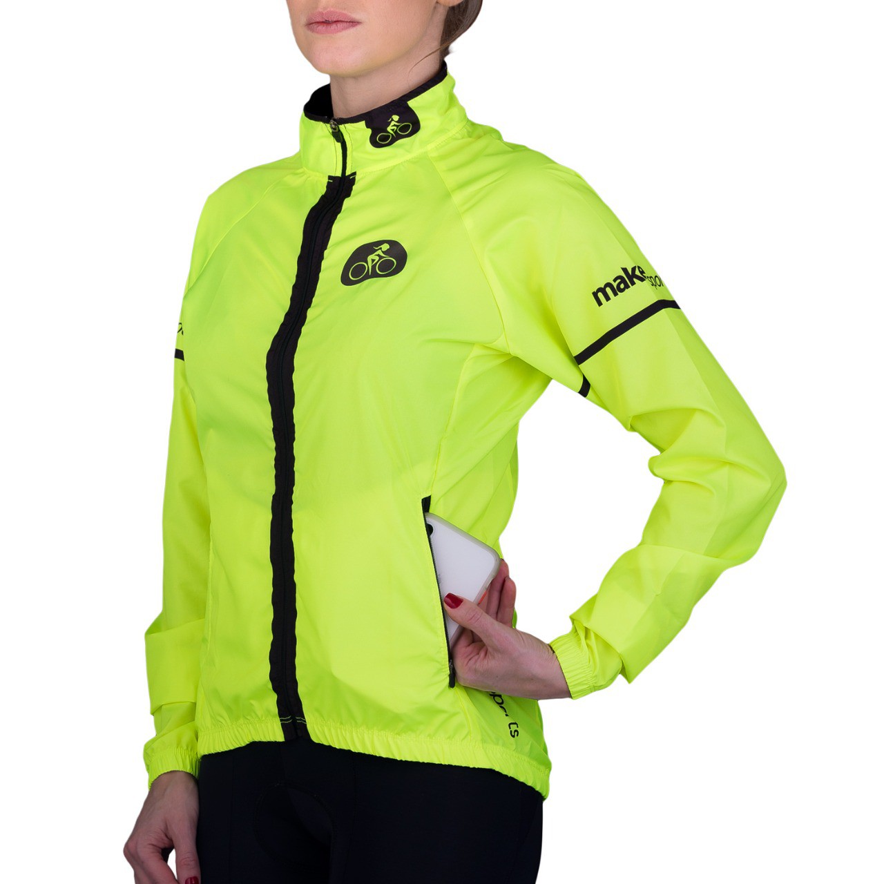 Jaqueta corta-vento para ciclismo feminina Sparkling
