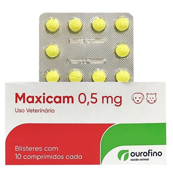 Anti-inflamatório maxicam 0.5mg cartela avulsa com 10 comprimidos