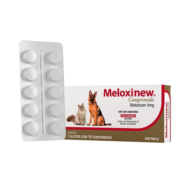 Anti-inflamatório meloxinew 4mg cartela avulsa com 10 comprimidos