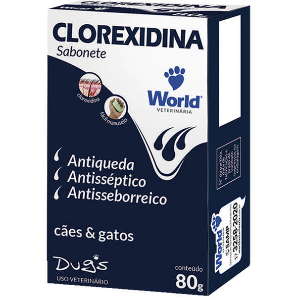 Sabonete world dugs clorexidina 80g
