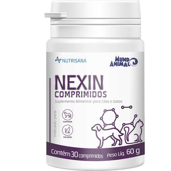 Suplemento Alimentar Nutrisana Nexin Com 30 comprimidos para Cães e Gatos