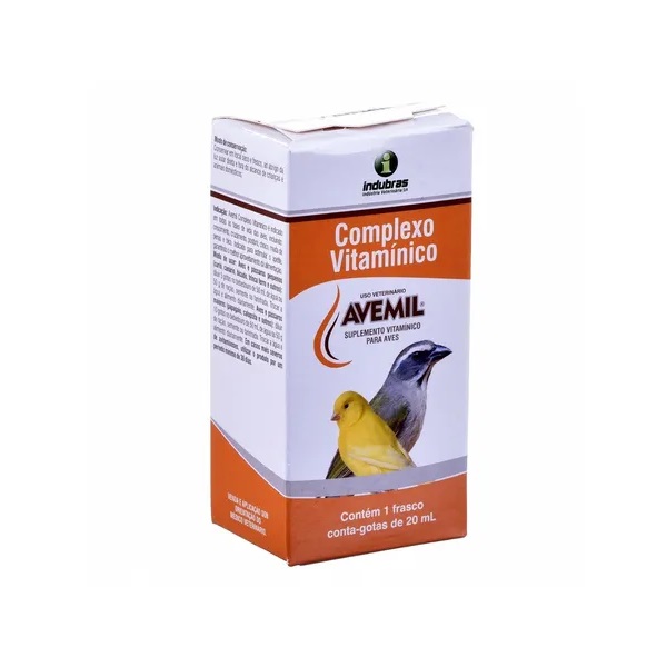 Suplemento Vitamínico Avemil 20ml para Aves