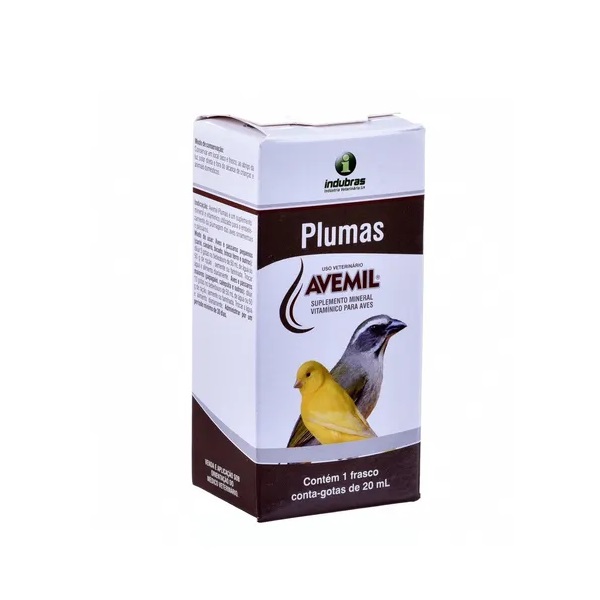 Suplemento Vitamínico Avemil Plumas 20ml para Aves