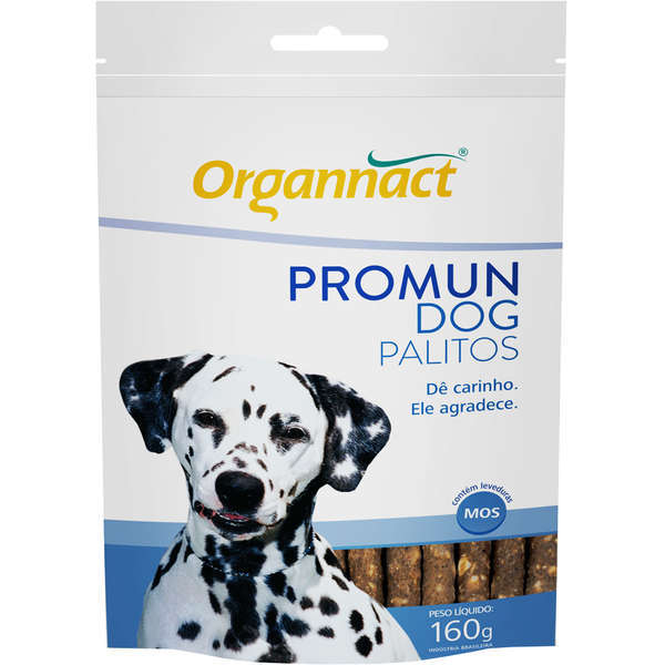 Suplemento Vitaminico Organnact Promun Dog Palitos 160g para Cães