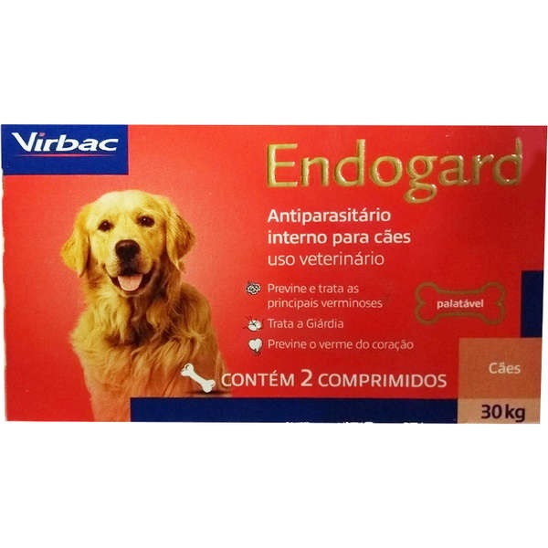 Vermífugo Virbac Endogard para Cães até 30kg