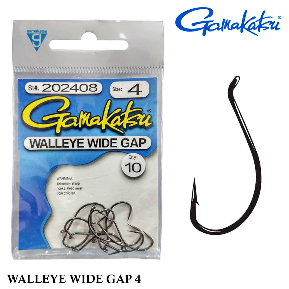 Anzol Gamakatsu Walleye Wide Gap 4 - 202408